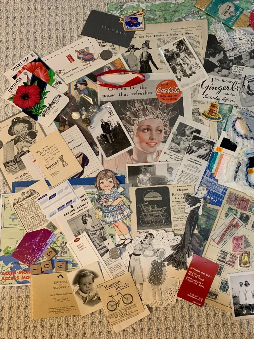 Vintage Ephemera for Junk Journaling, etc.  Buyer receives all that is pictured